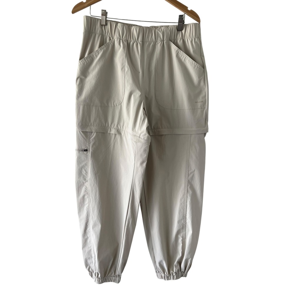 Avalanche Outdoor Supply Womens Large Tan Convertible Hiking Pants Capri Beige L